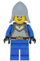 Castle - King's Knight Scale Mail, Crown Belt,  Helmet with Neck Protector, Open Grin - cas540