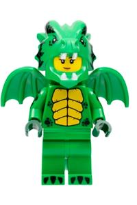 Green Dragon Costume, Series 23 (Minifigure Only without Stand and Accessories) col409
