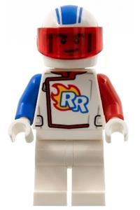 Stuntz Driver RR, White Helmet, Blue and Red Arms, White Legs cty1319