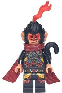 Evil Macaque - Black and Red Armor, Dark Red Cape, Monkey Tail mk075