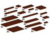 10150 LEGO Assorted Brown Plates