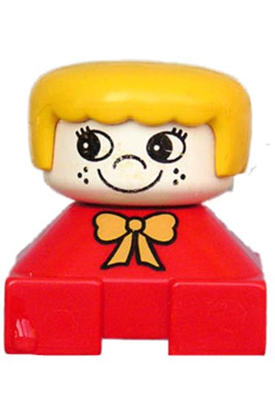 Duplo Figure with red base - 2327pb26