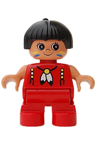 Duplo American Indian Child Girl - 6453pb031
