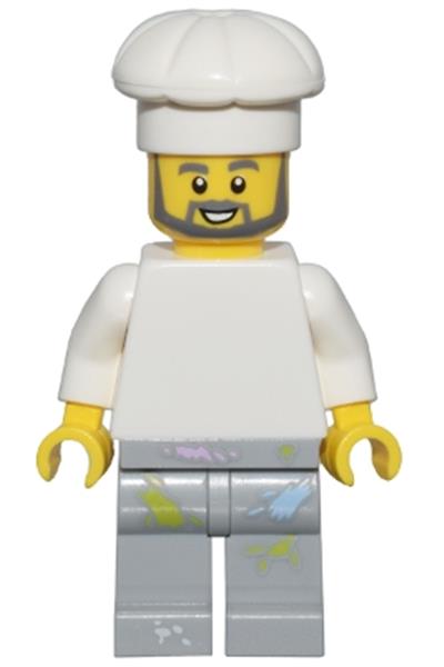 1950s Diner Chef Minifigure [adp095] - Bricklink