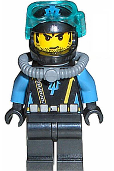 Aquaraider Diver 8 Minifigure [aqu022] - Aqua Raiders