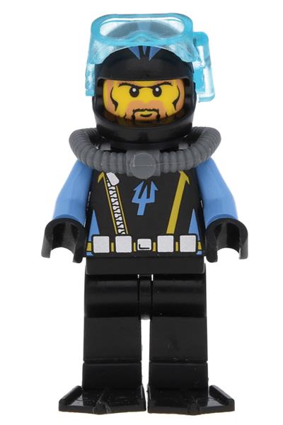 Aquaraider Diver 6 Minifigure [aqu025] - Aqua Raiders