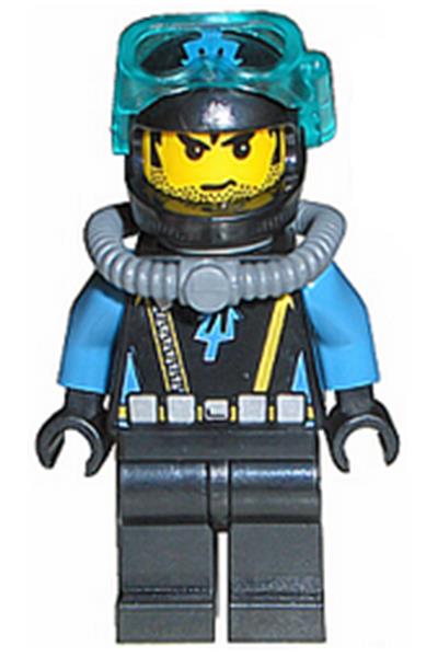 Aquaraider Diver 9 Minifigure [aqu026] - Aqua Raiders