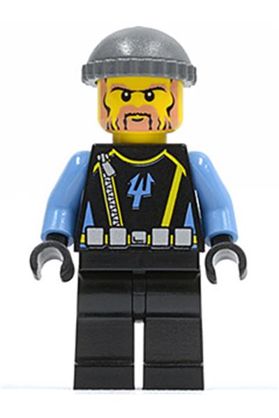 Aquaraider Diver 4 Minifigure [aqu027] - Aqua Raiders