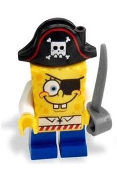 SpongeBob Pirate Minifigure [bob032] - Spongebob Squarepants