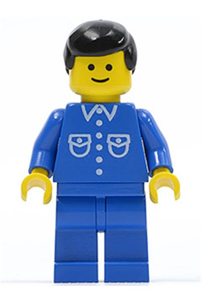 Male with button shirt Minifigure [but019] - Town