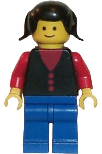 Female with button shirt Minifigure [but026] - Town