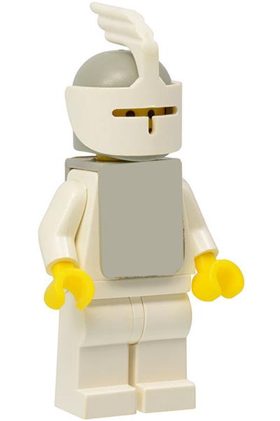 Knight White Cavalry Minifigure [cas083a] - Castle