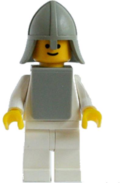 Knight White Minifigure [cas084a] - Castle