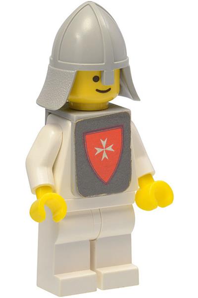 Knight White Minifigure - cas084s