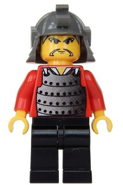 Samurai Red Old Minifigure - cas211