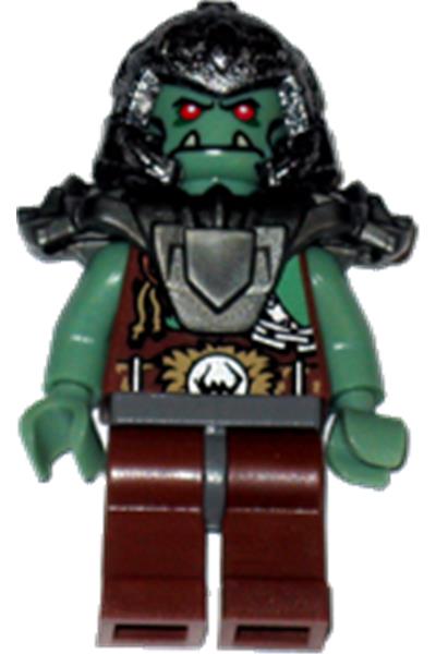 Troll Warrior 6 Orc Minifigure [cas398] - Gear
