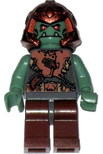 Troll Warrior 7 Orc Minifigure [cas399] - Gear