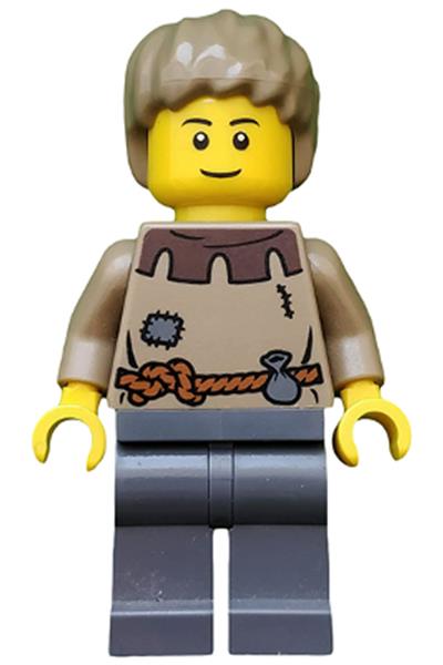 Peasant Male Young Minifigure [cas410a] - Castle