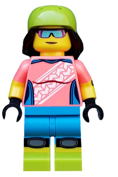 Mountain Biker Minifigure - col357