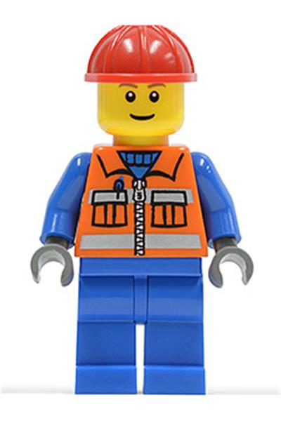 Construction Worker Minifigure - cty0009