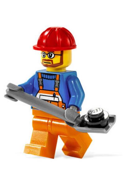 Worker in Orange Overalls - cty0096