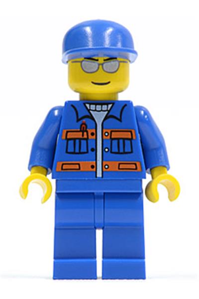 Male in Blue Jacket with Orange Stripes - cty0148