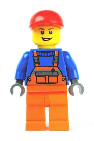 Worker in Orange Overalls - cty0188