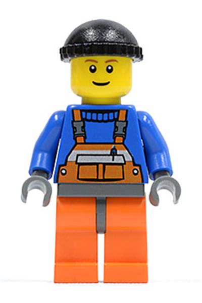 Worker in Orange Overalls - cty0238
