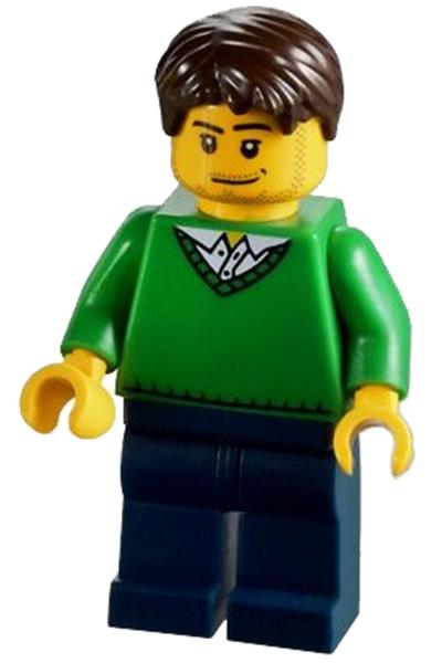 Male in V-Neck Sweater Minifigure - cty0261