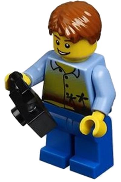 Male Tourist Minifigure [cty0275] - Bricks And More