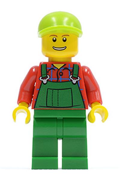 Farmer with Green Overalls [cty0296] - Bricks And More