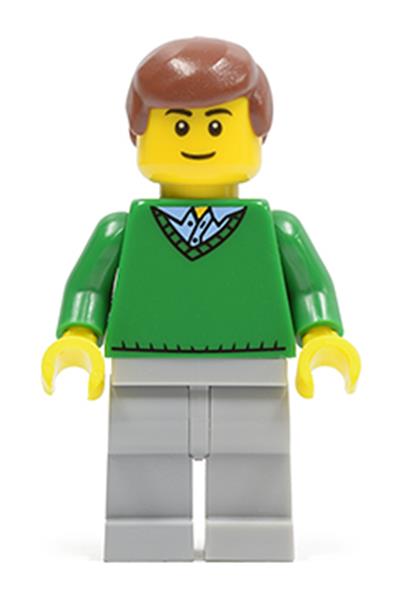 Male in V-Neck Sweater Minifigure - cty0318