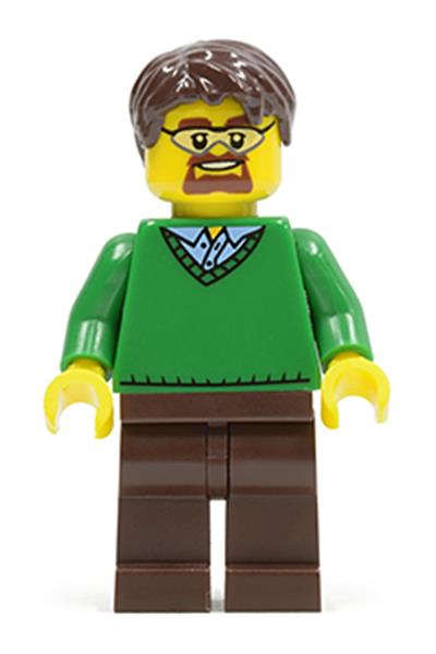 Male in V-Neck Sweater Minifigure - cty0352