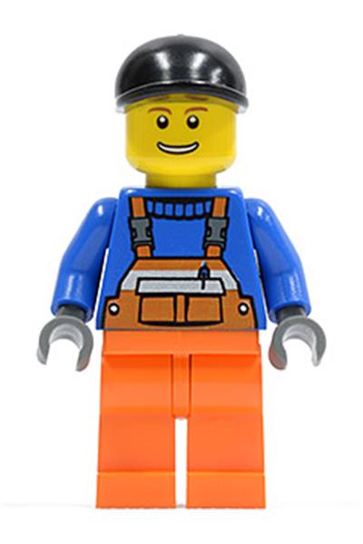 Worker in Orange Overalls - cty0365