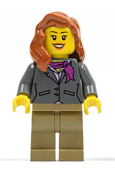 Female in Gray Jacket with Magenta Scarf - cty0370