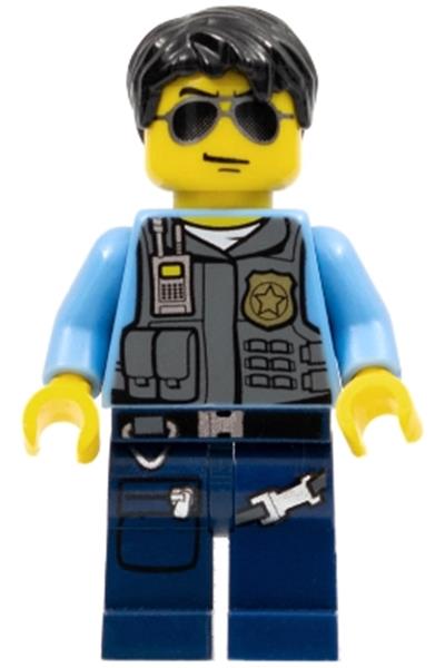 Elite Police Officer Minifigure - cty0376