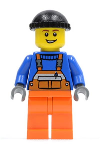 Worker in Orange Overalls - cty0427