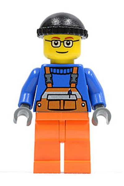 Worker in Orange Overalls - cty0428