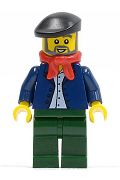 Male in Dark Blue Jacket Minifigure - cty0441