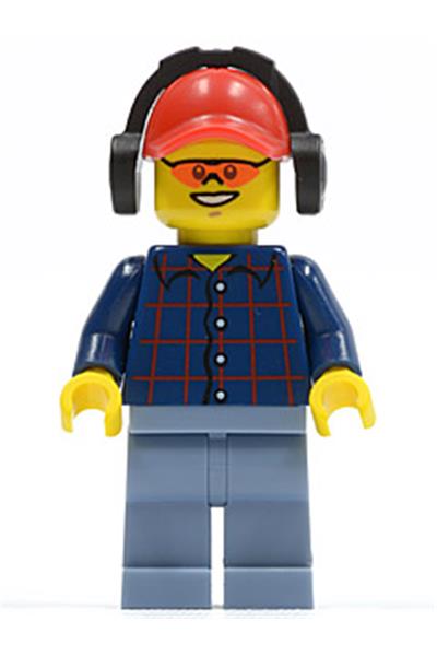Male in Plaid Shirt Minifigure - cty0466