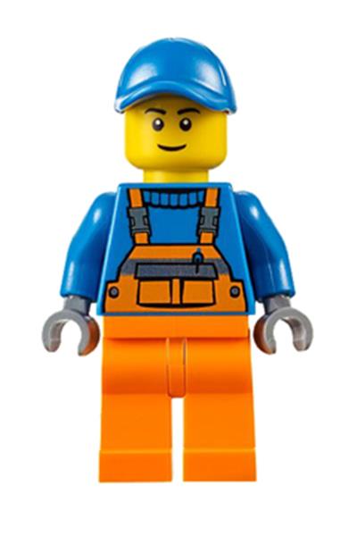 Worker in Orange Overalls - cty0609