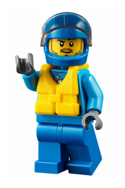 Race Boat Driver Minifigure - cty0646