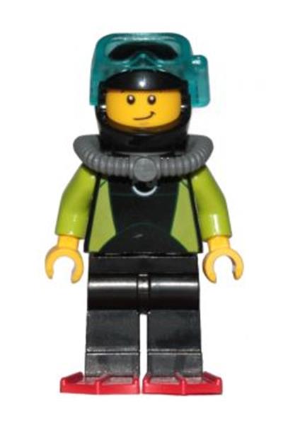 Coast Guard Diver Minifigure - cty0797