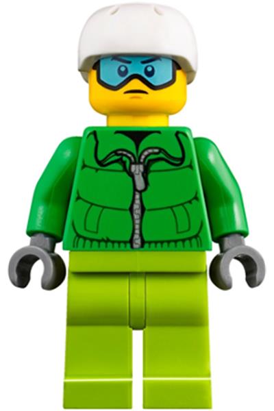 Skier Minifigure - cty0857