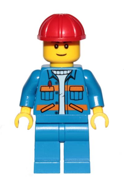Male in Blue Jacket with Orange Stripes - cty0889