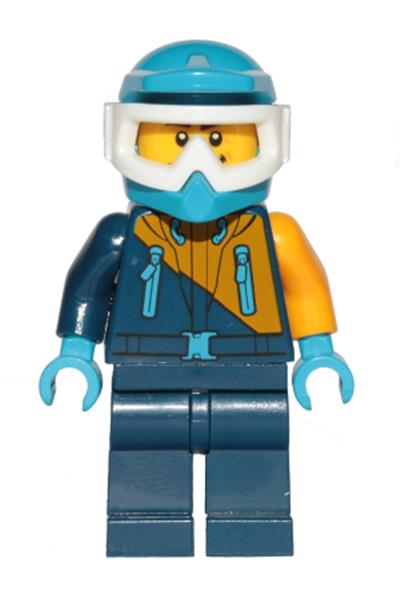 Arctic Snowmobile Driver Minifigure - cty0904