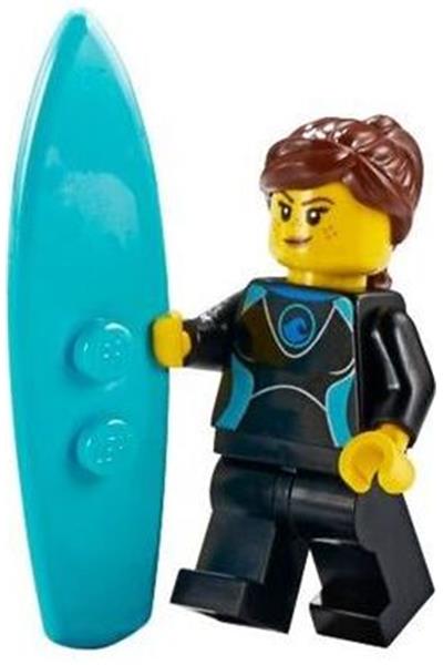 Surfer Female Minifigure - cty1051
