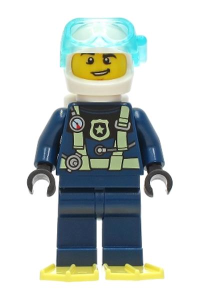 Police Officer Diver Minifigure - cty1277