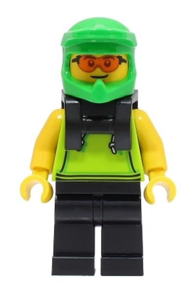 Food Delivery Cyclist Minifigure - cty1508