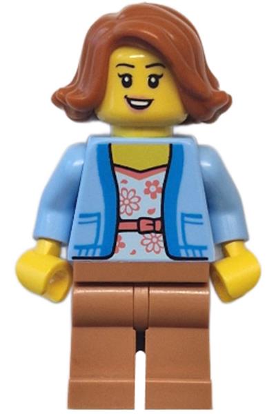 Female Bus Passenger Minifigure - cty1770